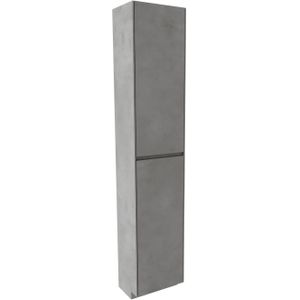 Storke Edge staande badkamerkast rechts beton donkergrijs 40 x 30 x 200 cm