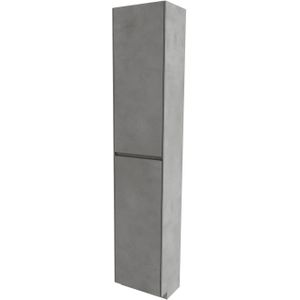 Storke Edge staande badkamerkast links beton donkergrijs 40 x 30 x 200 cm