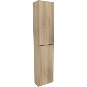 Storke Edge staande badkamerkast rechts ruwe eik 40 x 30 x 200 cm