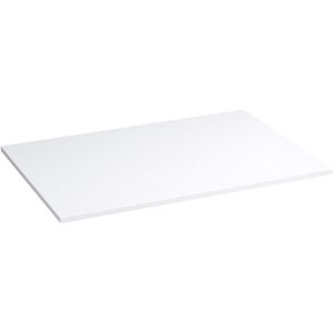 Storke Tavola enkel wastafelblad matte Solid Surface 60 x 46 cm