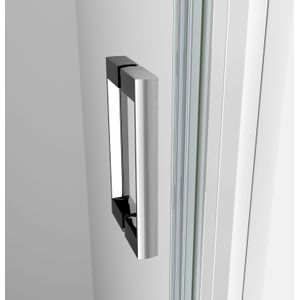 Luca Varess Vidor - Douche Draaideur - Helder Glas - 90 x 190 cm - Glans Chroom Profiel