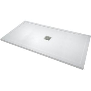 Linie - Lido - Douchebak - Mat Wit - Composietmarmer - 160 x 90 cm