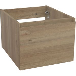 Storke Edge zwevende wastafelonderkast 45 x 52 cm ruwe eik 1 lade