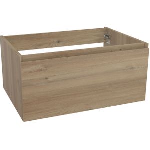 Storke Edge zwevende wastafelonderkast 75 x 52 cm ruwe eik 1 lade