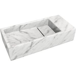 Balmani Mood handenwasser 45 x 20 cm Carrara marmer