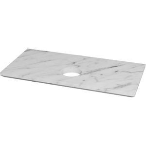 Balmani Facetta enkel tablet Carrara marmer 42 x 21 cm