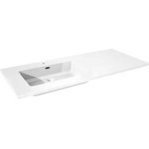 Storke - Diva - Wastafel - Glanzend Composiet Marmer - 120 x 52 cm - Combinatie Kast 45 cm