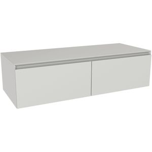 Storke Edge Modulo zwevende wastafelonderkast 120 x 48 cm mat wit 2 lades