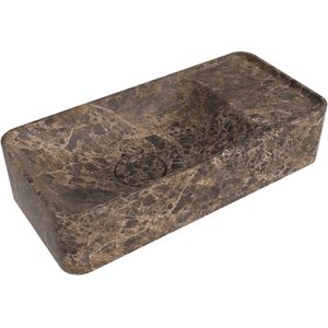 Balmani Fara handenwasser 42 x 22 cm Dark Emperador marmer