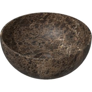 Balmani Bari XS waskom Dark Emperador marmer rond Ø 22 cm