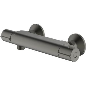 AquaVive thermostatische douchekraan Nilson gun metal 15cm