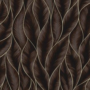 Decomode Vliesbehang Subtle Leaves Brons