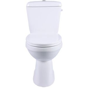 Aquavive Duoblok Toilet Ippari I Pk Aansluiting I Soft-close Toiletzitting Wit