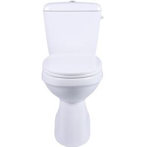 Aquavive Duoblok Toilet Ippari I Ao Aansluiting I Soft-close Toiletzitting Wit | Duoblok toiletten