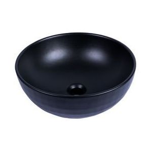 Aquavive Opzet Waskom Ofanto Ø40cm | Keramiek Mat Zwart | Rond