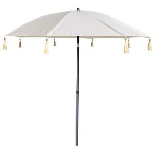 Central Park Strandparasol Ibiza Staal Wit 2m | Parasols