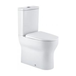 Aquavive Duoblok Toilet| Universele Afvoer| Randloos | Verhoogd +7cm | Wit | Duoblok toiletten
