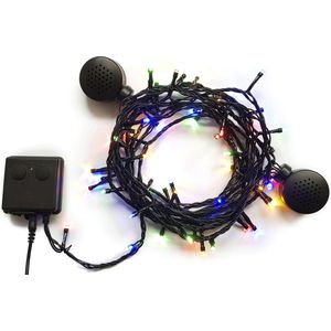 Dreamled LED Lichtslinger 5 Meter - Multikleur lichtjes - 2 Draadloze speakers