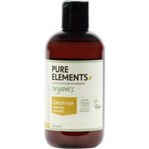Pure Elements Green Tea Purifying Volume Shampoo 250ml | Natuurlijke shampoo voor fijn haar