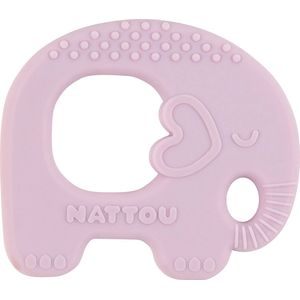 Nattou Bijtring Olifant Silicone - Lila - 10 cm