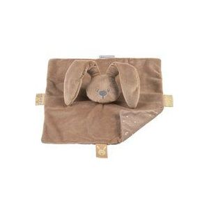 Nattou LAPIDOU Knuffeldoekje Doudou - Konijn - 27 cm - Mokka