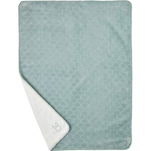 Nattou Knuffeldeken haas, superzacht, 75 x 100 cm, polyester, lapidou, turquoise