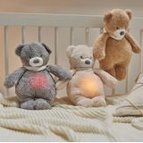 Nattou Sleepy - Knuffel met Nachtlamp - Beer - Grijs - 30 x 20 cm