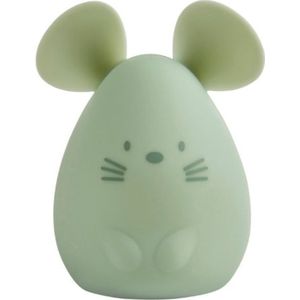 Nattou Silicone - Nachtlamp voor Baby's - Muis - 11 cm - Groen