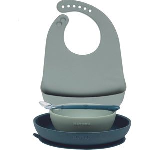 Nattou Tafelservies met groen slabbetje