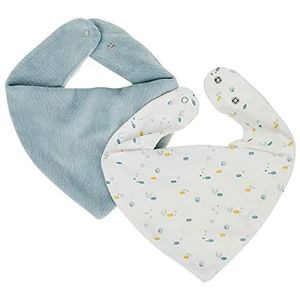 Nattou Set 2 Bandana Baby Slabbetjes - Romeo, Jules en Sally - 30 cm - Multi