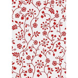 DC-Fix - Statische Raamfolie - Vensterfolie - Inclusief Montagaset - Tord Rood - Grote Rol - 45 cm x 15 Meter