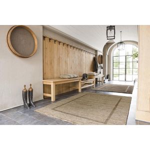 LIGNE PURE Transform Vloerkleed/tapijt - Beige Bruin Vierkant - 60x120