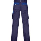 Dassy - Boston - Tweekleurige Werkbroek - Marineblauw/Korenblauw - 300gr - Met Kniezakken