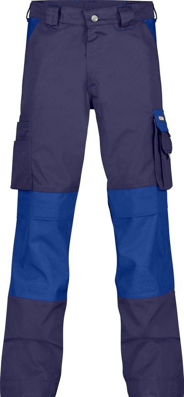 Dassy - Boston - Tweekleurige Werkbroek - Marineblauw/Korenblauw - 300gr - Met Kniezakken