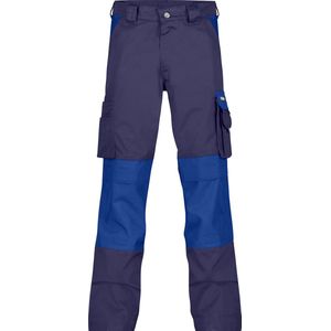 Dassy - Boston - Tweekleurige Werkbroek - Marineblauw/Korenblauw - 300gr - Met Kniezakken