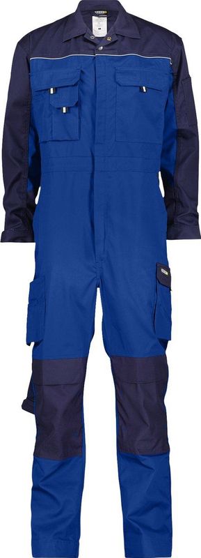 Dassy - Cannes - Tweekleurige Overall - Korenblauw/Marineblauw - Met Kniezakken