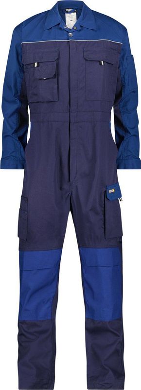 Dassy - Cannes - Tweekleurige Overall - Marineblauw/Korenblauw - Met Kniezakken