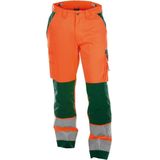 Dassy - Buffalo - Hogezichtbaarheidsbroek - Fluo-Oranje/Flessengroen - 290gr - Maat 62