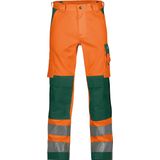 Dassy - Buffalo - Hogezichtbaarheidsbroek - Fluo-Oranje/Flessengroen - 290gr - Maat 62