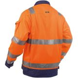 Dassy Dusseldorf Hogezichtbaarheidsvest Fluo-Oranje/Marineblauw 290gr maat 3XL