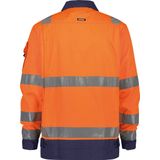 Dassy - Dusseldorf - Hogezichtbaarheidsvest - Fluo-Oranje/Marineblauw - 290 gram