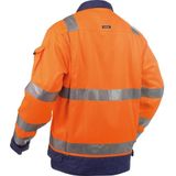 Dassy - Dusseldorf - Hogezichtbaarheidsvest - Fluo-Oranje/Marineblauw - 290 gram