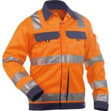 Dassy - Dusseldorf - Hogezichtbaarheidsvest - Fluo-Oranje/Flessengroen - 290 gram