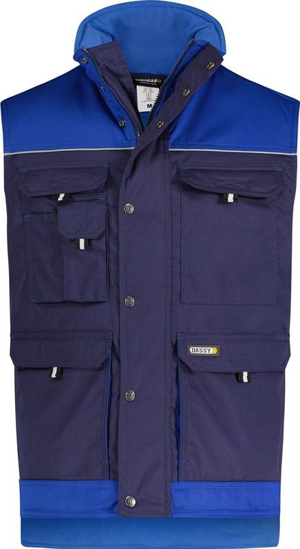 Dassy - Hulst - Tweekleurige Bodywarmer - Marineblauw/Korenblauw