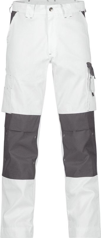 Dassy - Boston - Werkbroek - Wit/Cementgrijs - 245gr