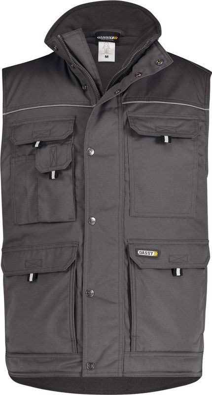 Dassy Mons Bodywarmer Cementgrijs maat S
