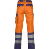 Dassy - Lancaster - Hogezichtbaarheidsbroek - Fluo-Oranje/Marineblauw - 290 gram