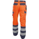 Dassy - Lancaster - Hogezichtbaarheidsbroek - Fluo-Oranje/Marineblauw - 290 gram