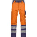 Dassy - Lancaster - Hogezichtbaarheidsbroek - Fluo-Oranje/Marineblauw - 290 gram