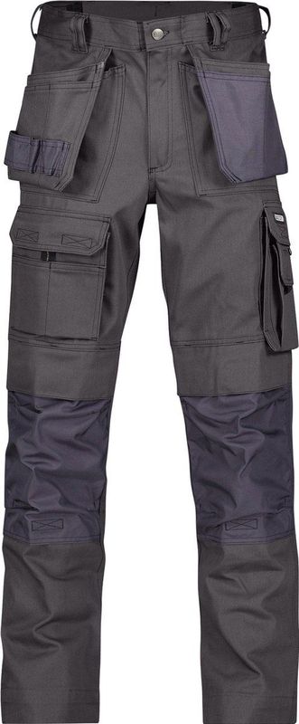 Dassy - Texas - Werkbroek - Cementgrijs - Katoen/Polyester - Verstelbare Kniezakken